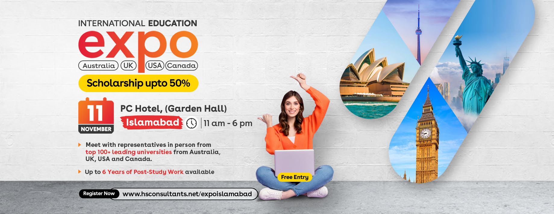 Study Abroad Education Expo Australia, UK, USA & Canada